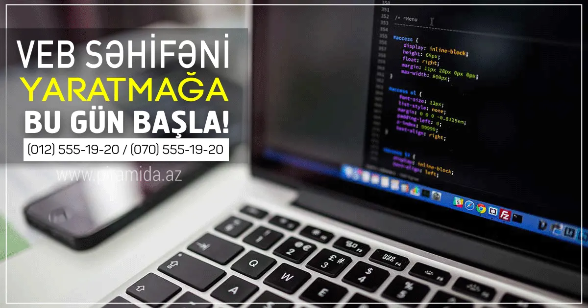Veb Dizayn və Veb proqramlaşdırma kursu - Bakı